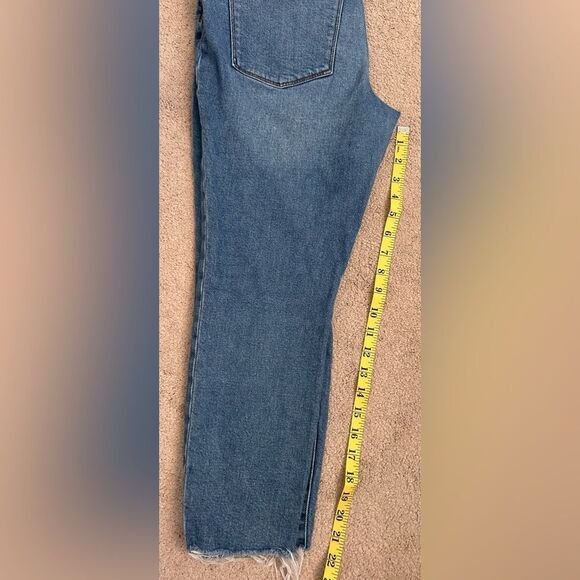 J Crew Women 's High Rise Button Fly Raw Hem Jeans Size 30 P GUE - Picture 8 of 9